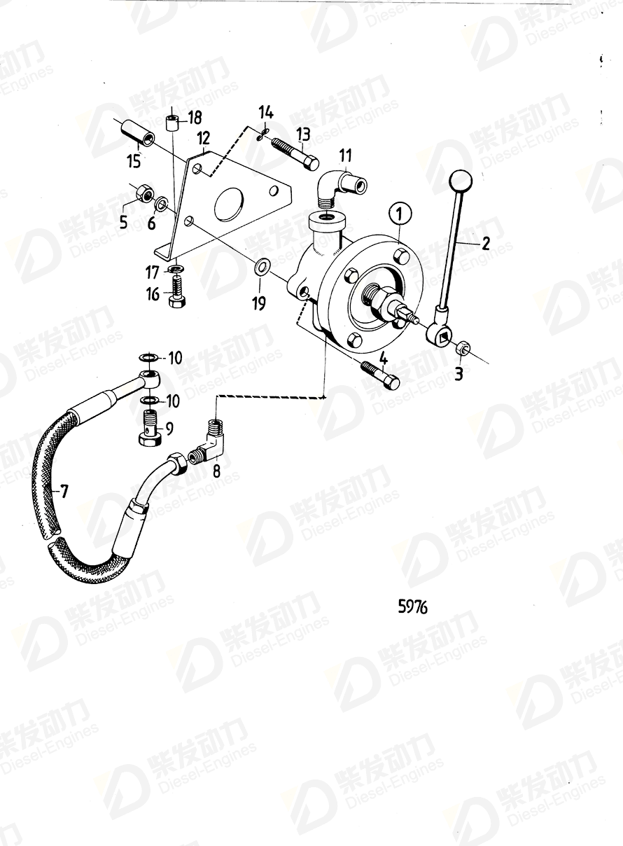 VOLVO Hexagon screw 955568 Drawing